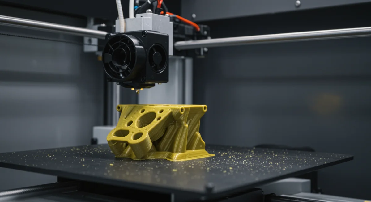 3D printer fabricating sustainable components for advanced manufacturing