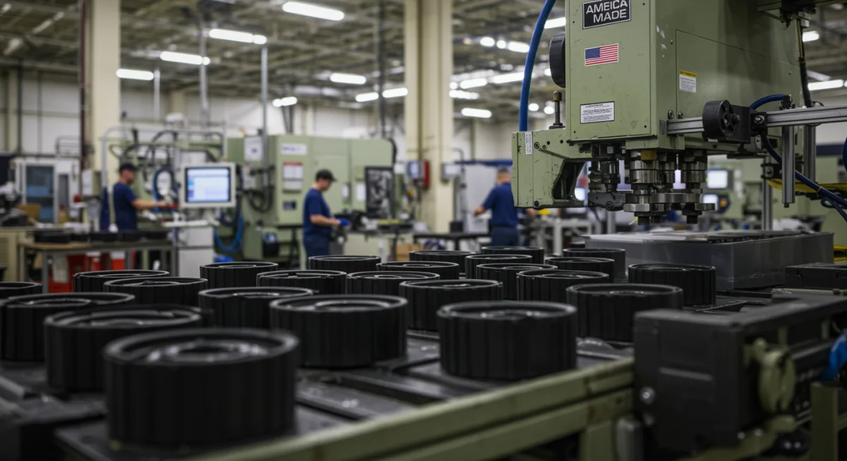 American manufacturing facility producing goods under new 'Buy American' rules
