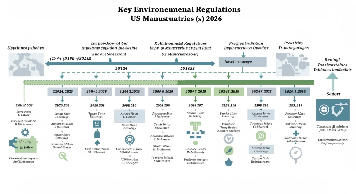 Timeline of upcoming environmental regulations for US manufacturers