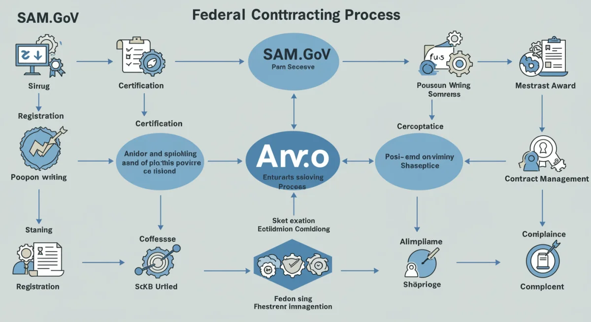 Federal contracting process flowchart for small businesses