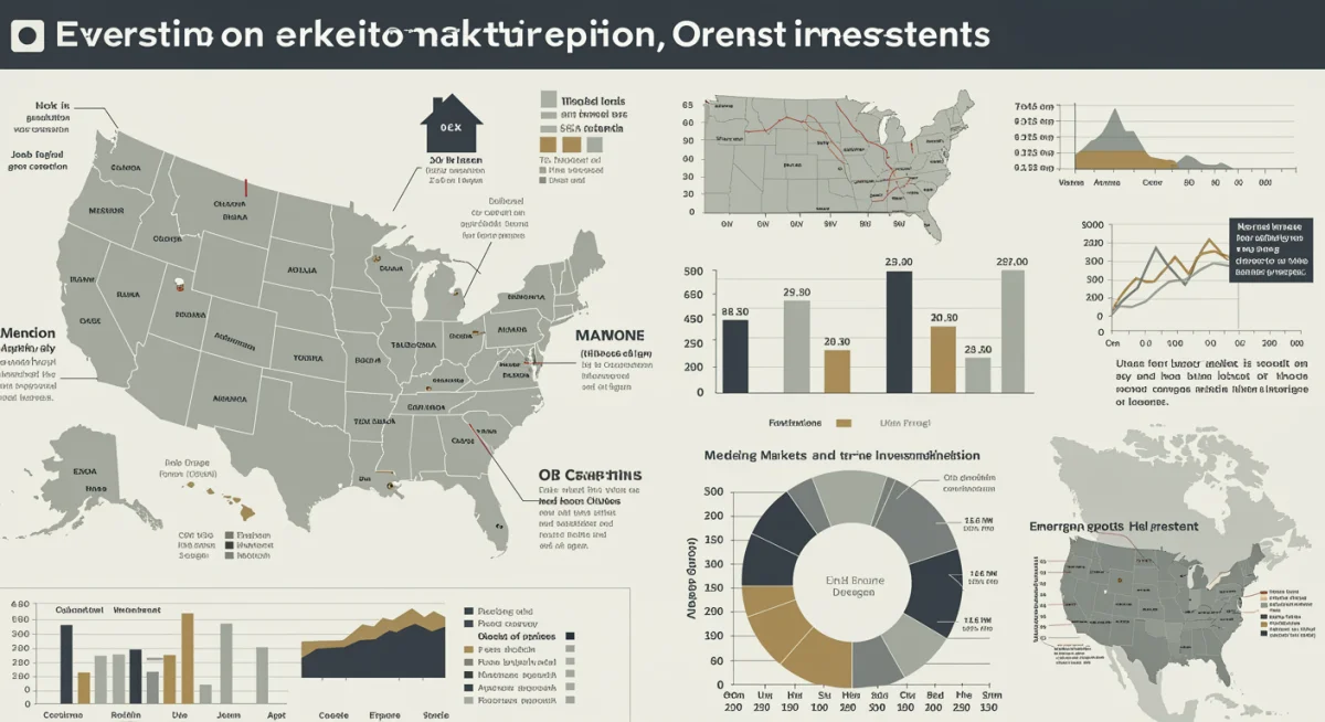 Infographic showing key economic indicators for emerging U.S. real estate markets