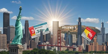 Iconic U.S. city landmarks collage representing value and savings from city passes for 2026 travel